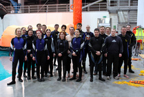 P1 sukelluskurssilaisia Meriturvassa 2009